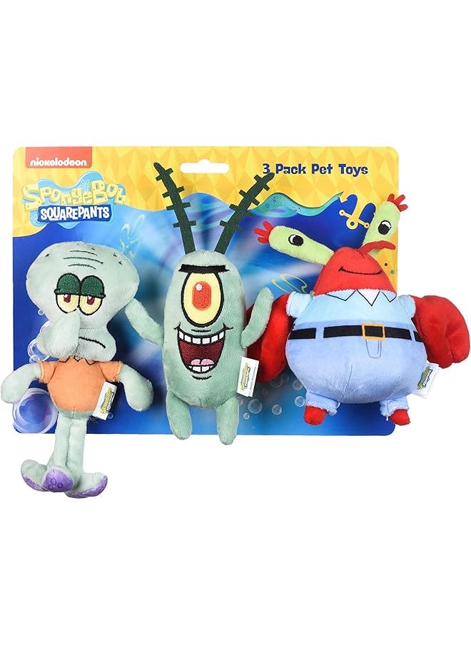 Squarepants For Pets 3 Piece Squidward Plankton And Mr. Krabs Figure Plush Dog Toy 6 Inch Small Dog Toys For Fans Squeaky Dog Toys For All Dogs - pzsku/Z26BD88D2315D8FFAC350Z/45/_/1722831454/66d59c1f-23b3-4c06-a725-55e8ef9b082b