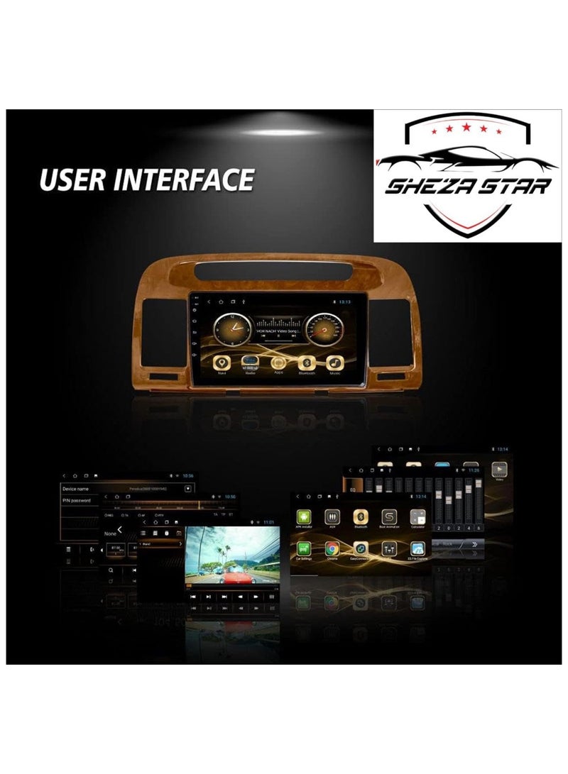 SHEZA STAR Android Car Stereo for Toyota Camry 2004-2006 1GB RAM 32GB ROM M-Link Wi-Fi BT, Radio GPS, 10 Inch IPS Touch Screen with AHD Camera Included  - Image 2