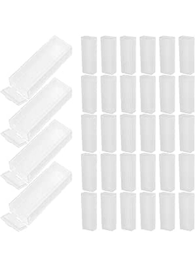 Plastic Slide Staining Jars With 5 Slot Rack 50pcs Laboratory Microscope Slide Storage Container - Image 1