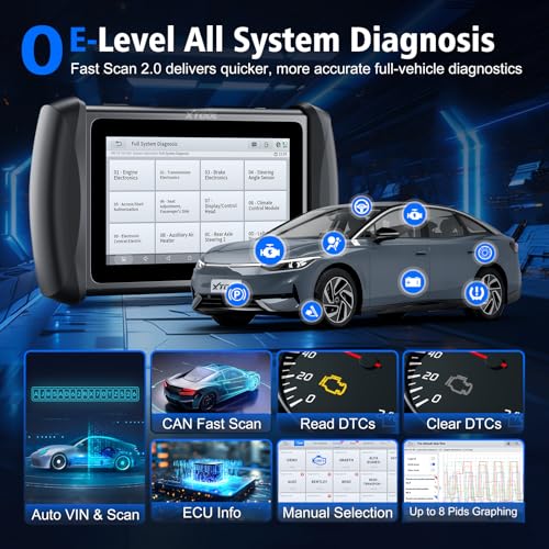 XTOOL IP616 V2.0 OBD2 Scanner Diagnostic Tool with 31+ Resets, Lifetime Free Update Scanner for Car, CAN FD & DoIP, ECU Configuration, Full Systems Scan Tool for All Vehicles, Android 10 - Image 5