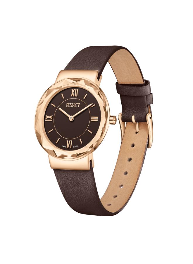 ECSTACY Women's Leather Analog Watch E25506-RLDD - 34.5mm mm - Image 2
