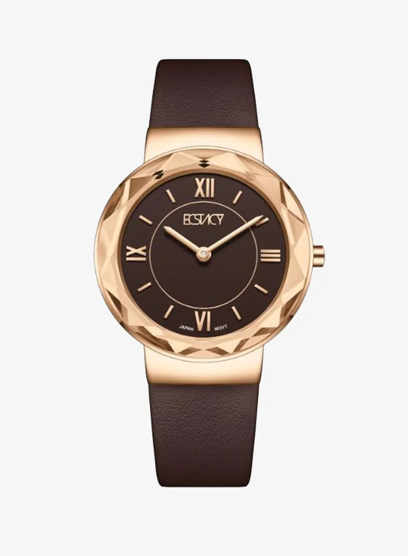 Women's Leather Analog Watch E25506-RLDD - 34.5mm mm