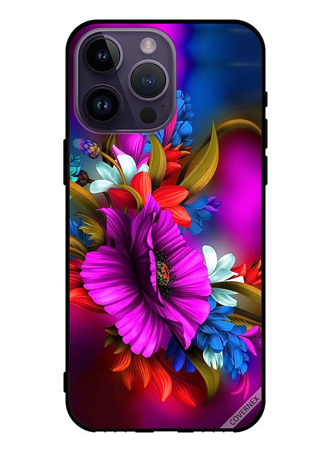 Covernex Protective Case Cover For Apple iPhone 14 Pro Max HD Flowers Art - Image 1