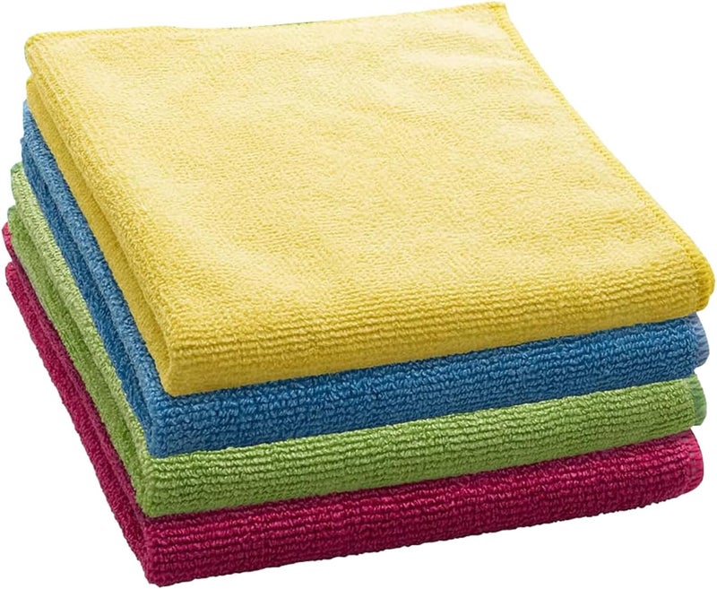 AUTOFRILL قماش الألياف الدقيقة للسيارة مقاس 40×40 سم ووزن 240 جرام لكل متر مربع، قماش متعدد الأغراض، قماش تنظيف المطبخ، مناشف الألياف الدقيقة للسيارات، قماش تنظيف الدراجات والسيارات، قماش التلميع والغسيل والتلميع (4 قطع) - Image 1