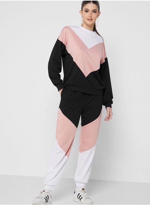 Color Block Jogger Set