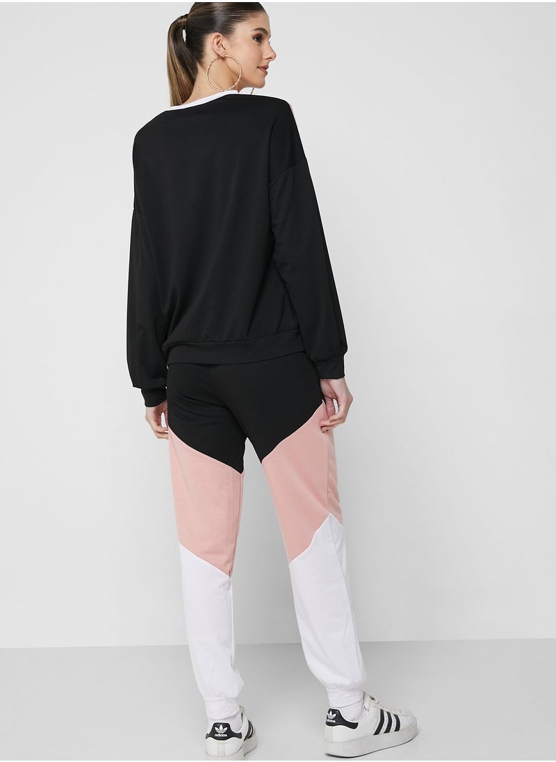 Color Block Jogger Set