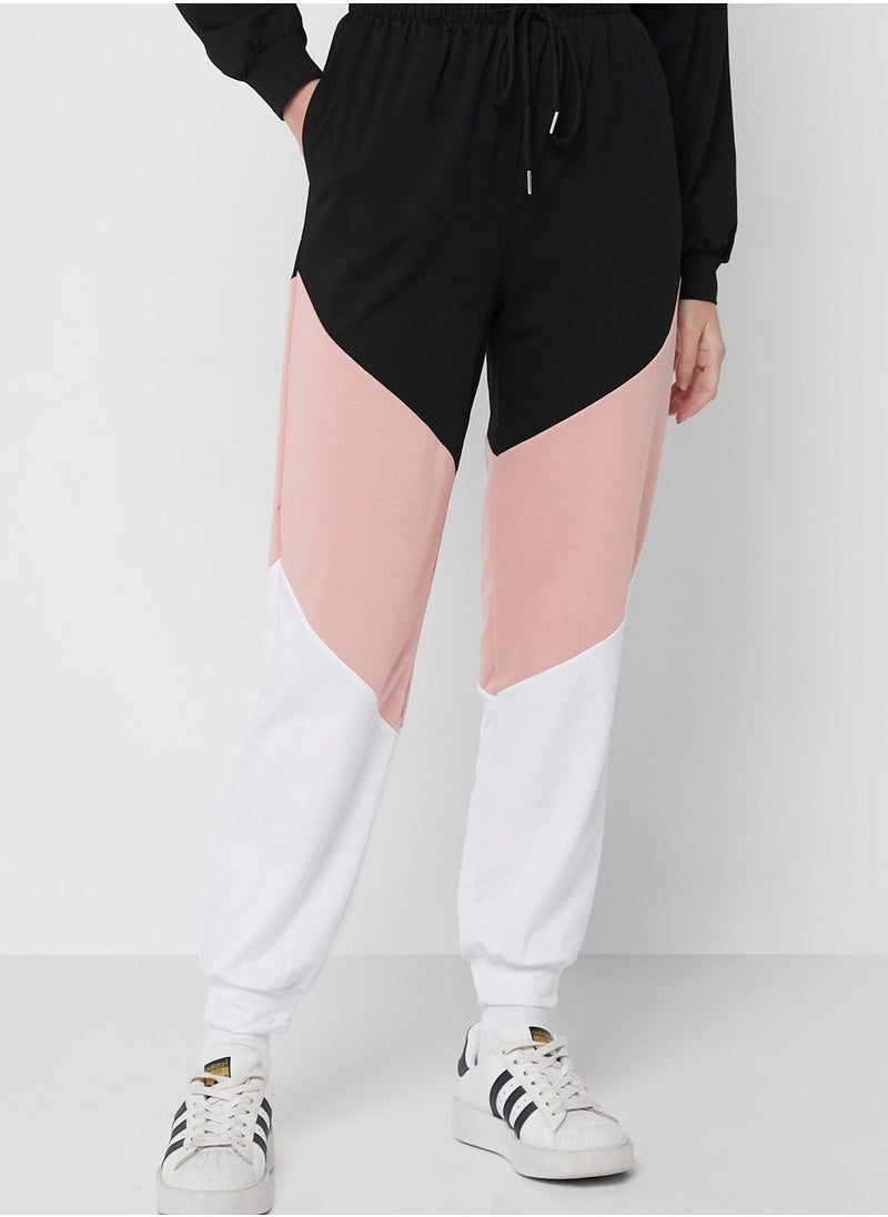 Color Block Jogger Set
