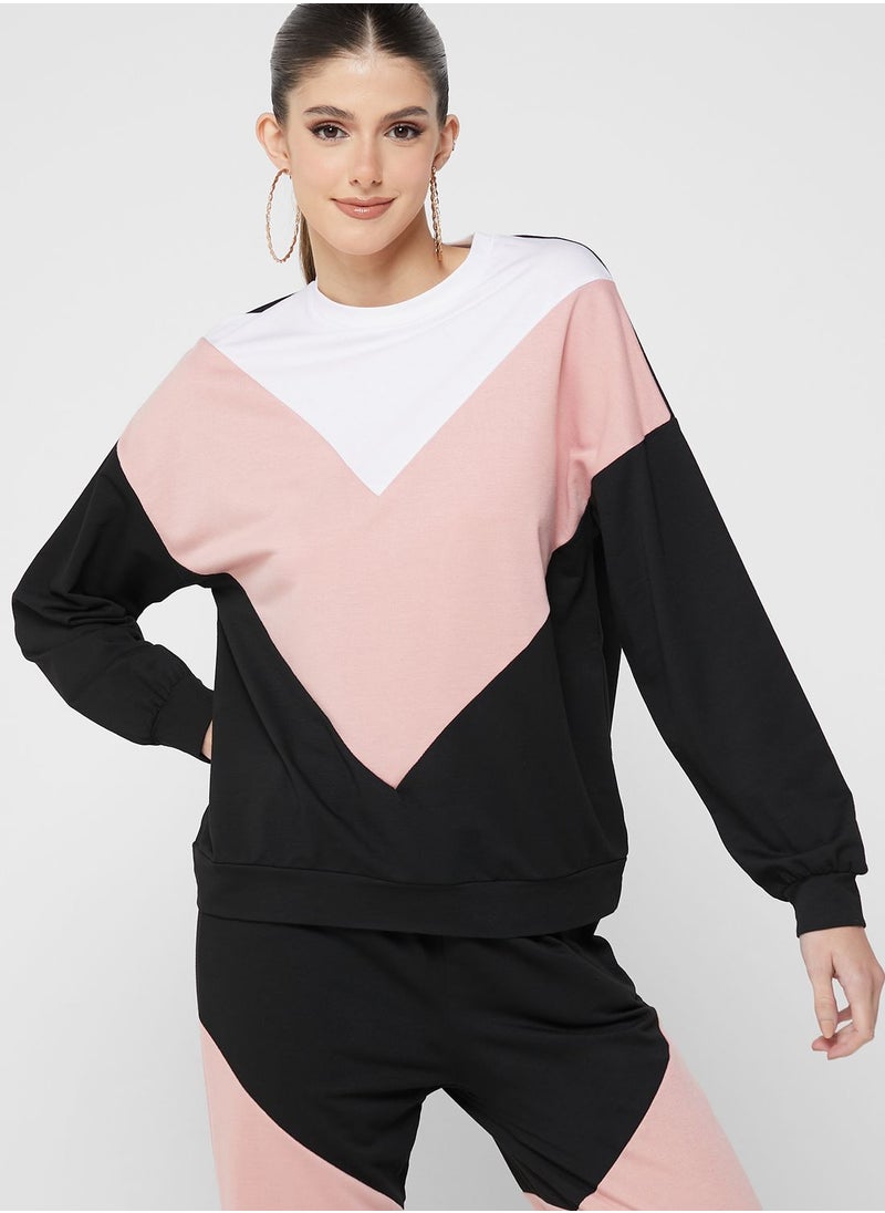 Color Block Jogger Set