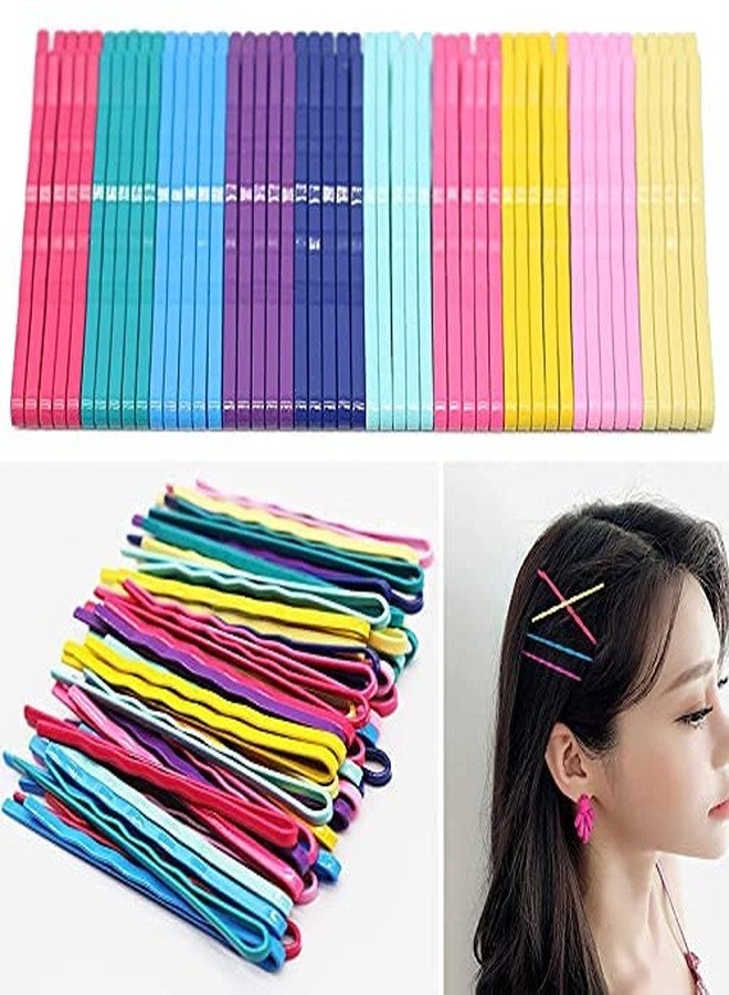 HRBS Colored Hair Bobby Pins, 100 Count Hair Clips, Hair Pins for Kids, Girls and Women, Great for All Types, 2.16 Inches (Multi-color) - Image 2
