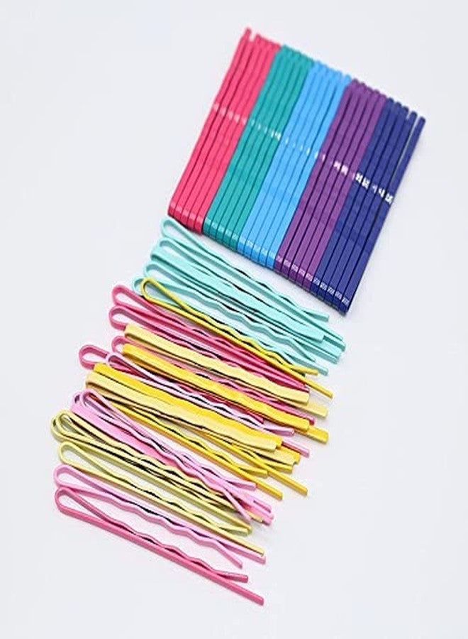 HRBS Colored Hair Bobby Pins, 100 Count Hair Clips, Hair Pins for Kids, Girls and Women, Great for All Types, 2.16 Inches (Multi-color) - Image 5
