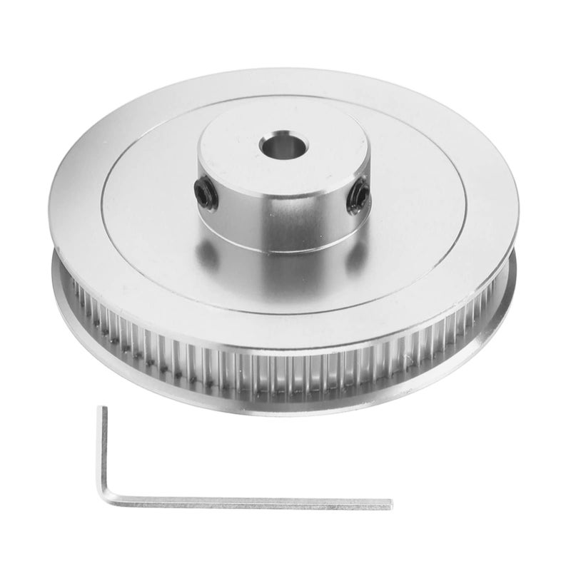 Silver 80T GT2 Timing Belt Pulley 5mm Bore For 3D Printer CNC Lathe Synchronous Wheel - Image 2