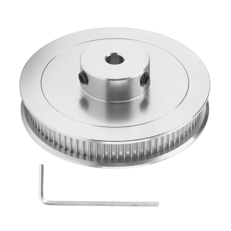 Silver 80T GT2 Timing Belt Pulley 5mm Bore For 3D Printer CNC Lathe Synchronous Wheel - Image 1