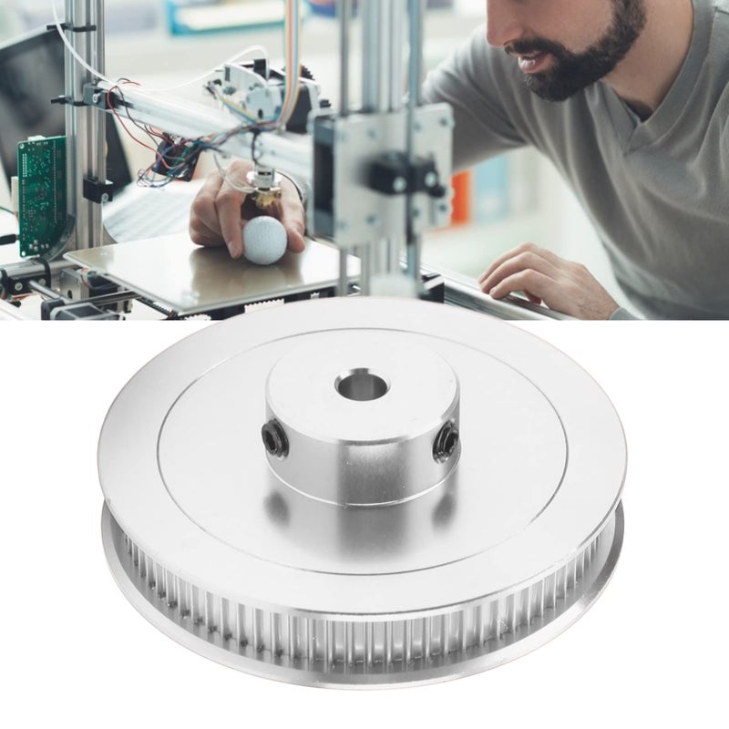 Silver 80T GT2 Timing Belt Pulley 5mm Bore For 3D Printer CNC Lathe Synchronous Wheel - Image 5