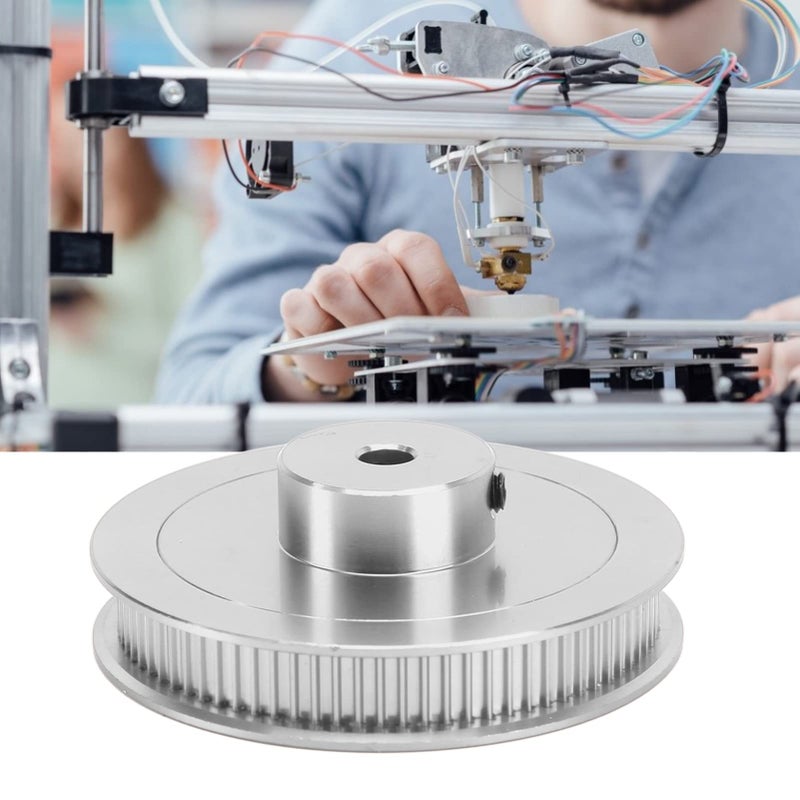 Silver 80T GT2 Timing Belt Pulley 5mm Bore For 3D Printer CNC Lathe Synchronous Wheel - Image 4
