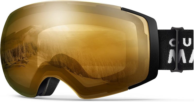 OutdoorMaster Ski Goggles PRO - Frameless, Interchangeable Lens 100% UV400 Protection Snow Goggles for Men & Women - Image 1