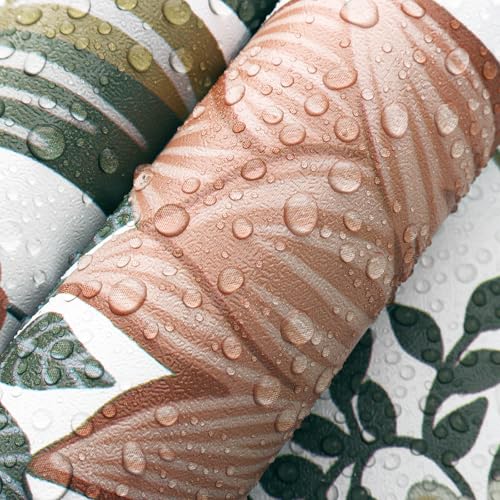 Toduso Peel and Stick Wallpaper Vintage White Wallpaper Floral Contact Paper Removable Wall Paper 17.3"x78.7" Leaf Flower Self Adhesive for Bedroom Bathroom Drawer Decor - Image 4