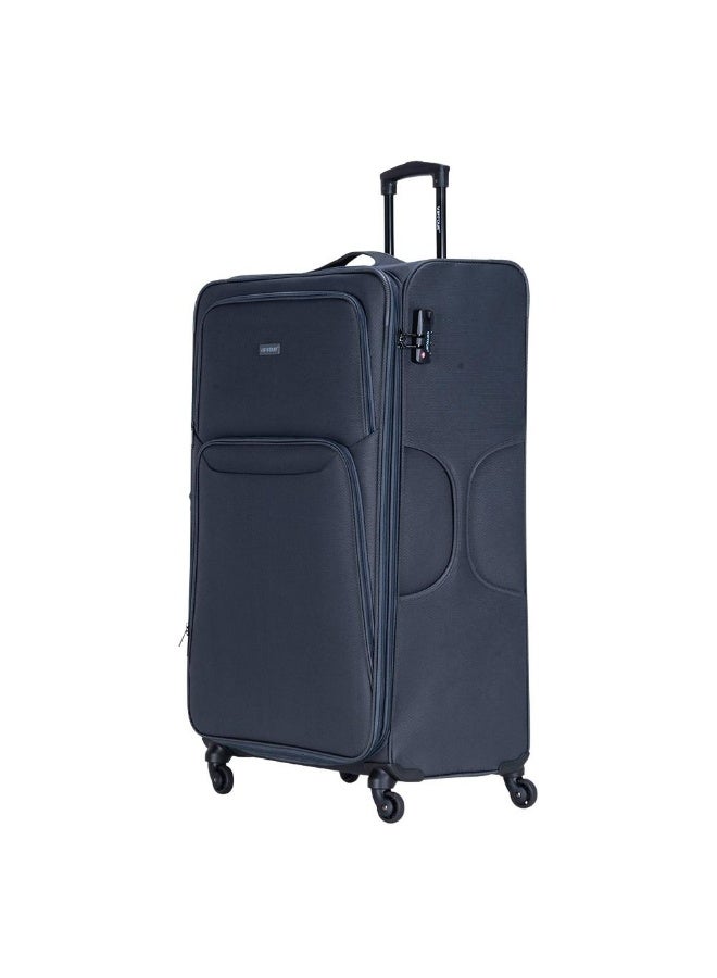VIPTOUR 4-Piece Fabric Softside Luggage Set with 360° Spinner Wheels & Number Lock – Durable Polyester Travel Trolley Bag (20’’ / 24’’ / 28’’ / 32’’) - GREY - Image 4