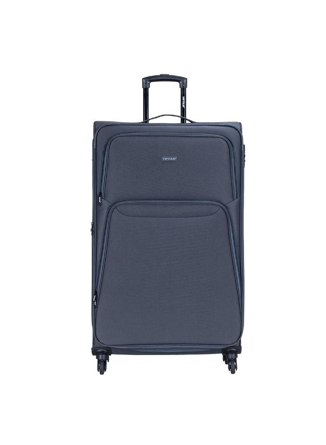 VIPTOUR 4-Piece Fabric Softside Luggage Set with 360° Spinner Wheels & Number Lock – Durable Polyester Travel Trolley Bag (20’’ / 24’’ / 28’’ / 32’’) - GREY - Image 2