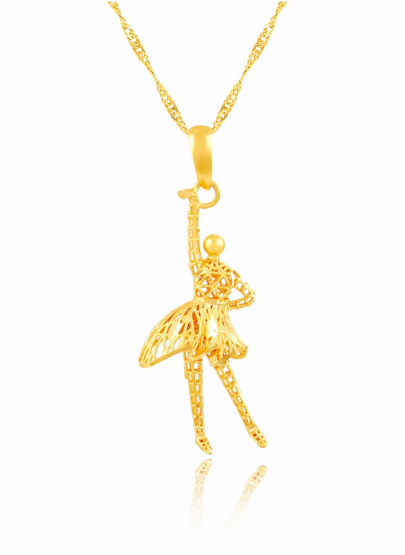 BAFLEH JEWELLERY - Embrace the shimmer of a 21 karat gold pendant - Image 1