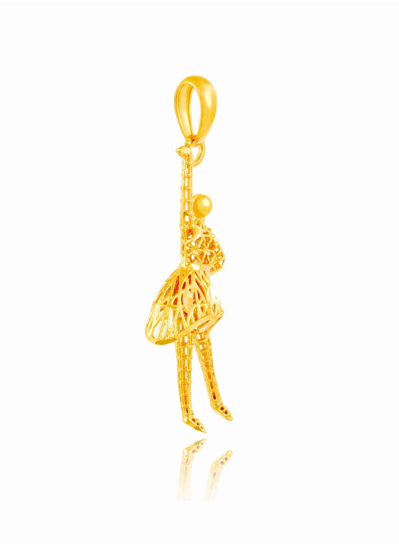BAFLEH JEWELLERY - Embrace the shimmer of a 21 karat gold pendant - Image 1