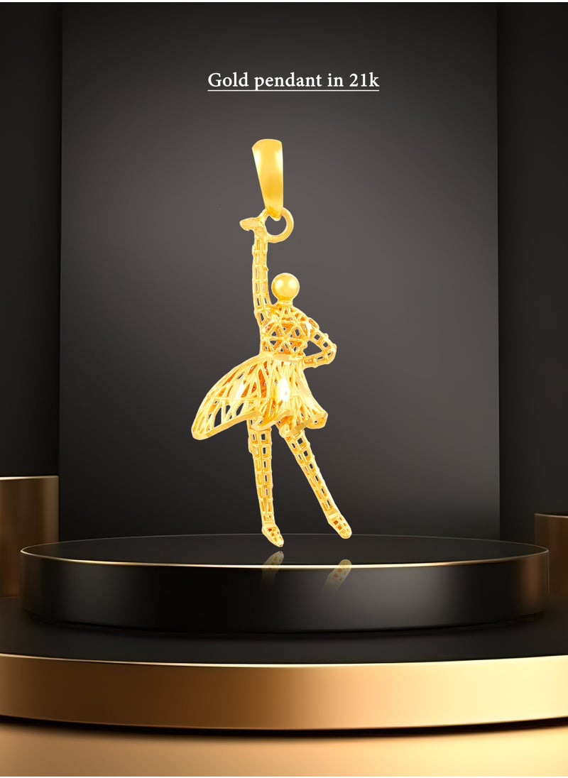 BAFLEH JEWELLERY - Embrace the shimmer of a 21 karat gold pendant - Image 1