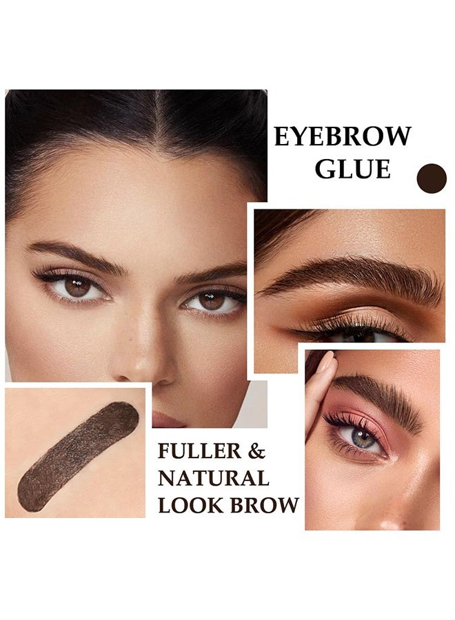 يونج فيجن تصفيف الحواجب باللون الرمادي ، جل تثبيت الحواجب طويل الأمد مقاوم للماء والعرق لإصلاح الحواجب السائل جل تصفيف الحواجب 02 بني غامق - Image 4