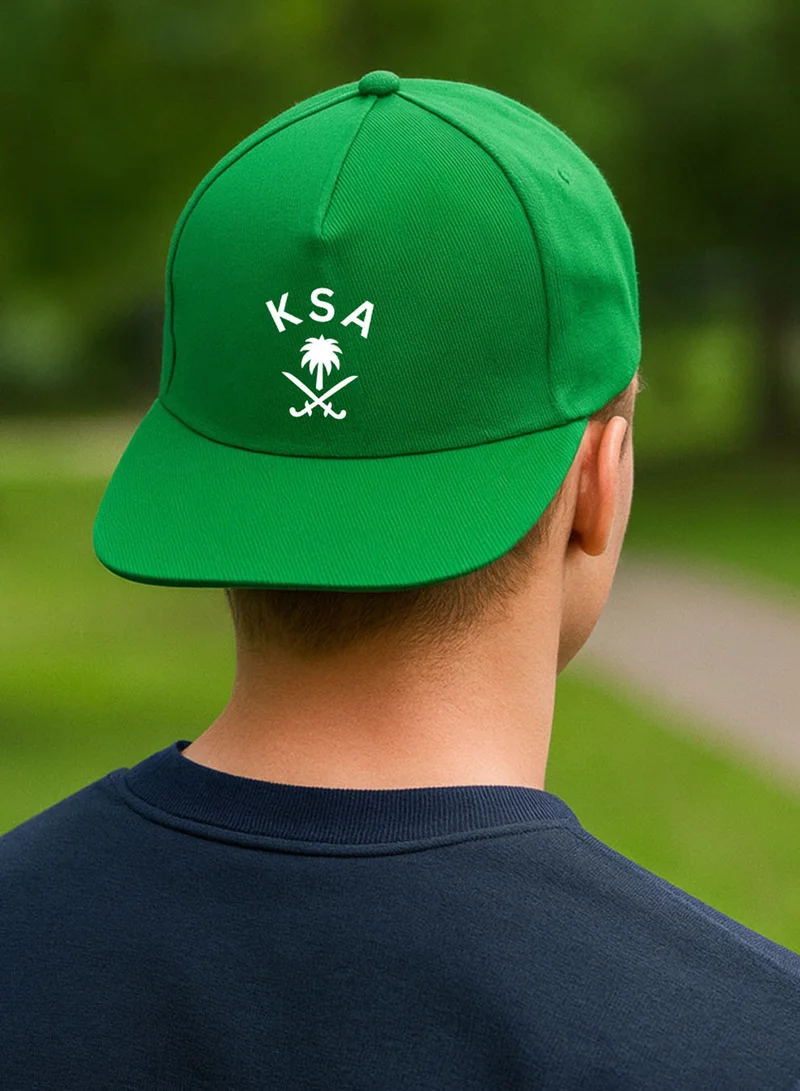 LOWHA Cotton Cap with KSA Design For Saudi National Day or Everyday Love for the Kingdom