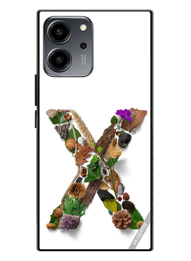 VR CREATIVE Protective Case Cover For Honor 80 SE Alphabet X Design Multicolour - Image 1