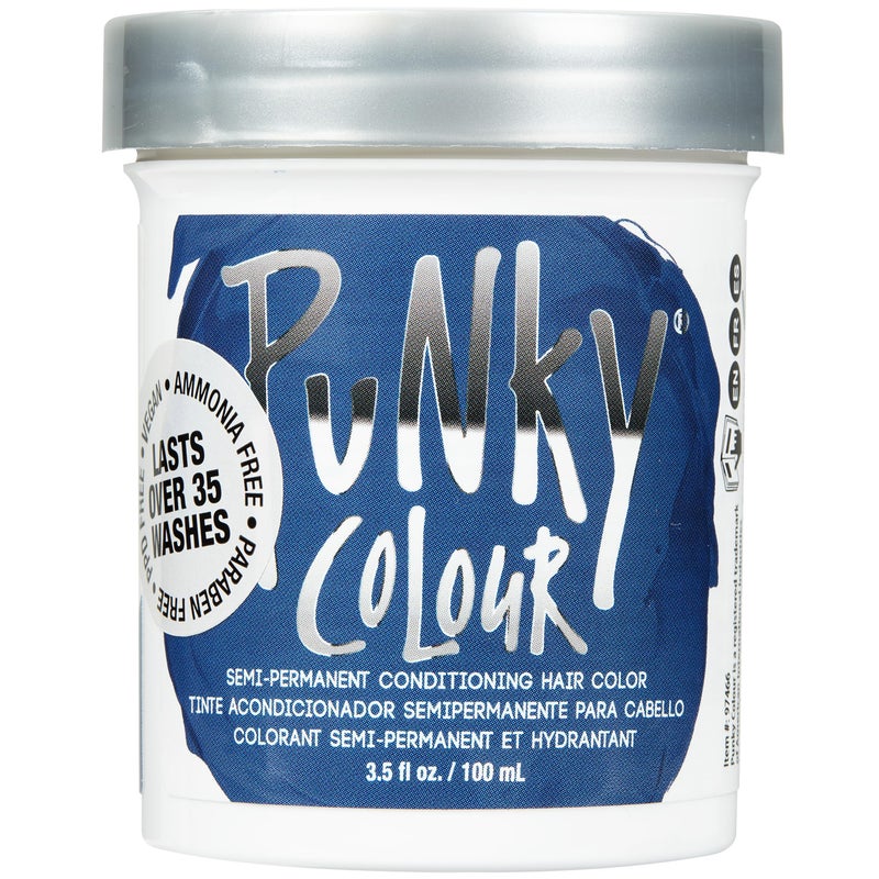 Punky Midnight Blue Semi Permanent Hair Color - Vegan & Cruelty-Free Conditioning Hair Dye, Lasts Up to 35 Washes, 3.5 fl oz - Image 1
