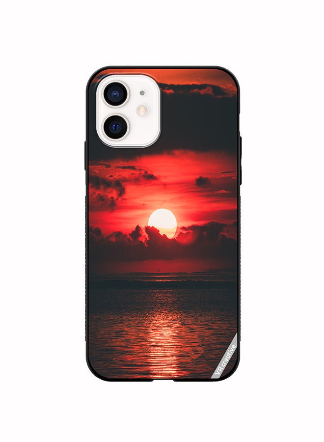 VR CREATIVE Protective Case Cover For Apple iPhone 12 mini Loving Sun Design Multicolour - Image 1
