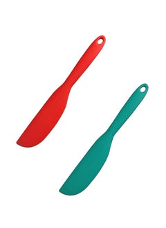 Generic Silicone Baking and Food Preparing Spreading Knife Spatula 2 Pieces Random Colors  - Image 1