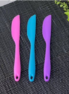 Generic Silicone Baking and Food Preparing Spreading Knife Spatula 2 Pieces Random Colors  - Image 3