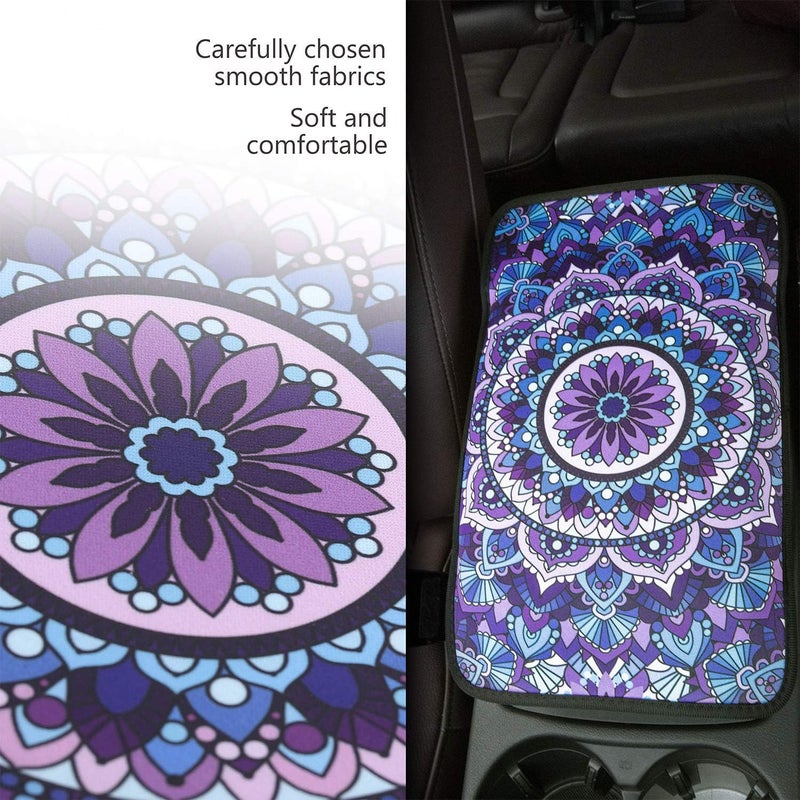 YR Vehicle Center Console Armrest Cover Pad - Universal Fit Soft Comfort Cushion with Stylish Pattern - Image 3