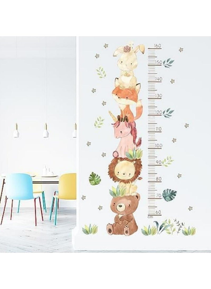 Oasisgalore Kids Growth Chart Ruler with Animal Cartoon Design for Baby Nursery Decor  - Image 4