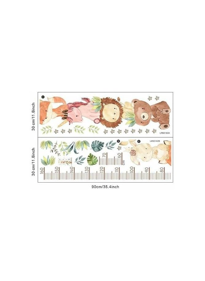 Oasisgalore Kids Growth Chart Ruler with Animal Cartoon Design for Baby Nursery Decor  - Image 2