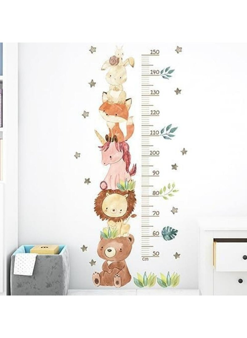 Oasisgalore Kids Growth Chart Ruler with Animal Cartoon Design for Baby Nursery Decor  - Image 5