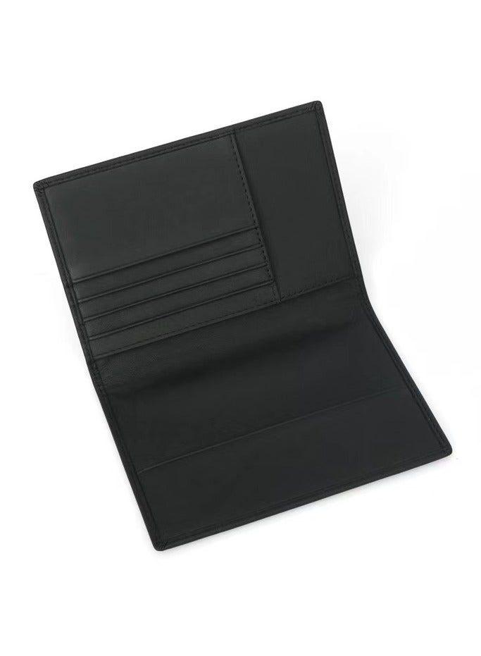 محفظة جواز السفر من جلد البقر من الطبقة الأولى تحمل جواز سفر جديد من جلد البقر بموجات الراديو وحامل جواز السفر وحقيبة جواز السفر والغطاء الواقي خفيف ورقيق - Image 4