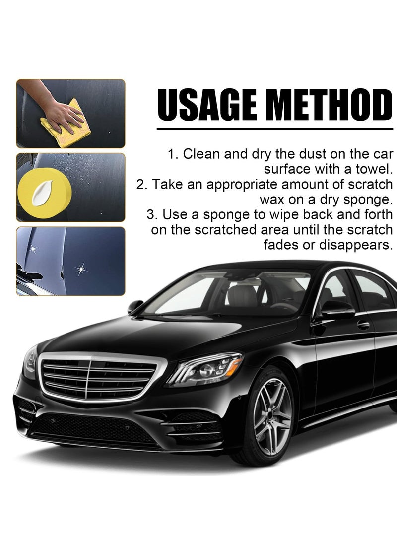 Beauenty 3PCS Car Scratch Remover - New Car Scratch Remover for Vehicles, Car Scratch Repair Paste, Car Polishing Wax, Premium Scratch Remover Kit with Wipe and Sponge for Vehicles for Deep Scratches  - Image 5