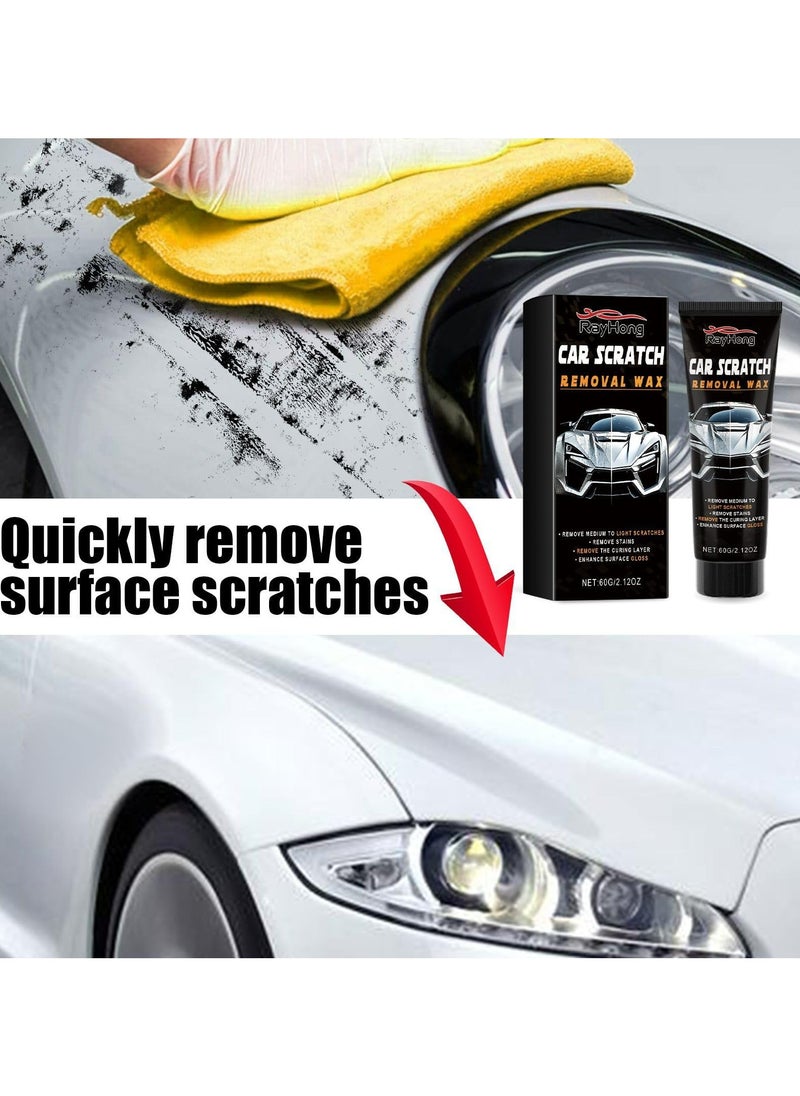 Beauenty 3PCS Car Scratch Remover - New Car Scratch Remover for Vehicles, Car Scratch Repair Paste, Car Polishing Wax, Premium Scratch Remover Kit with Wipe and Sponge for Vehicles for Deep Scratches  - Image 4