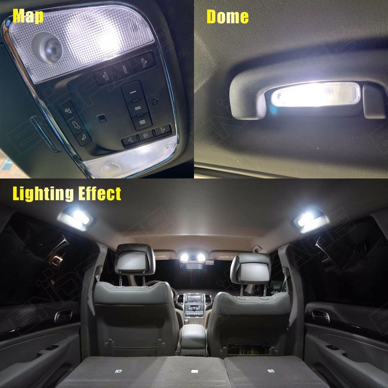 ENDPAGE 13-Pieces Challenger Interior LED Light Kit Package for Dodge Challenger 2008 2009 2010 2011 2012 2013 2014 2015 2016 2017 2018 2019 2020 + License Plate Lights, Install Tool - Image 4