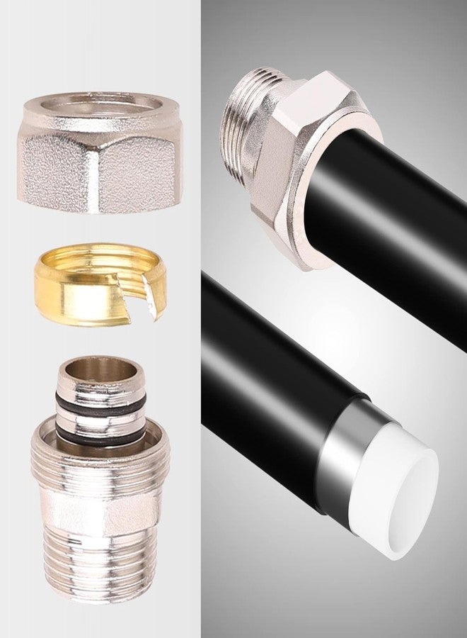 ANCIMOON 2PCS 3/4 Air Piping System Fitttings, 3/4'' NPT - Image 5