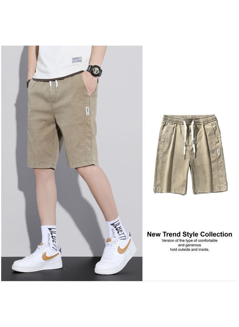 Men's Summer Fashionable Casual Solid Color Shorts  - Image 1