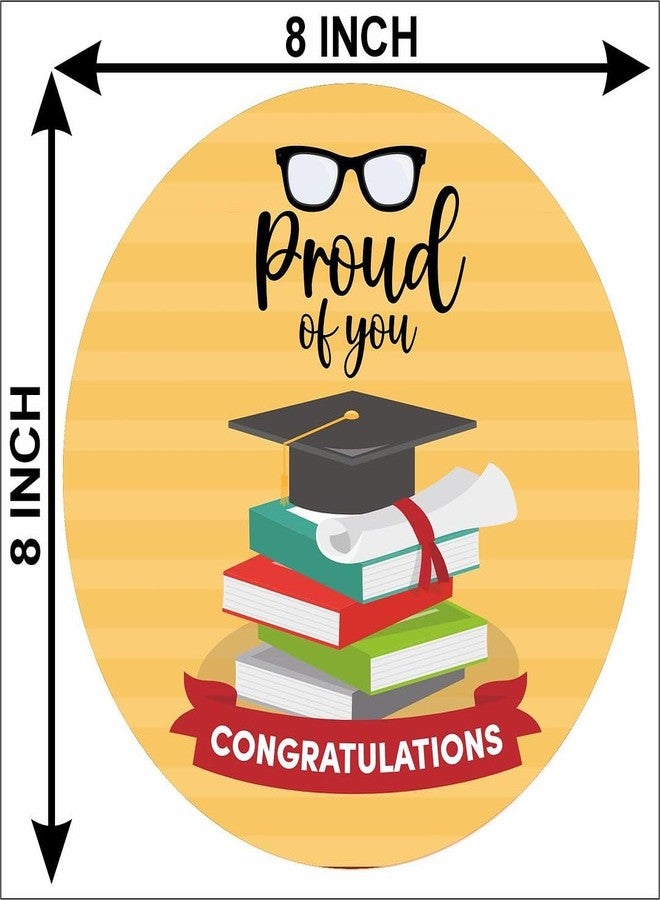 CVANU Set of 2 Be Proud of Who You Are Positive Circle Shaped MDF Self-Adhesive Wall Hanging for Wall Decor (8inchX8inch)_C329 - Image 4