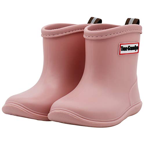 Sayyea Toddler Rain Boots Baby Rain Boots Short rain boots for toddler Easy-on Lightweight and Waterproof - Image 1