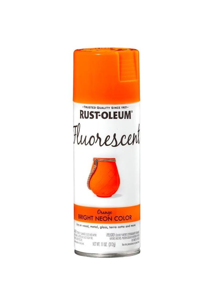 Rust-Oleum 1954830 Fluorescent Spray Paint - 11 Ounce Bright Neon Orange - Image 4