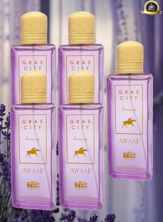 تي أر آي 5 قطع عطر جراس سيتي الفاخر أوصاف 100 مل - Image 1