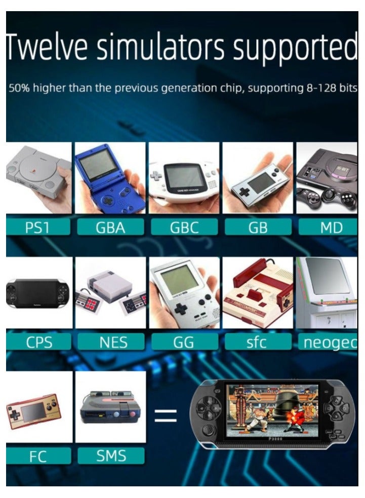4.3 inch PSP Handheld Game 8GB Black  - Image 3