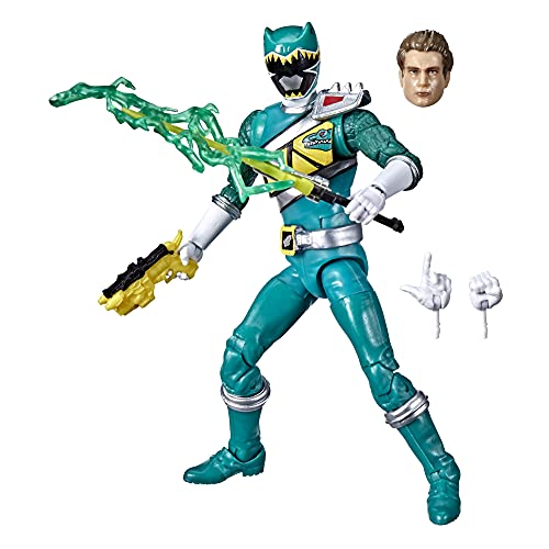 Power Rangers Lightning Collection Dino Charge Green Ranger 6-Inch Premium Collectible Action Figure Toy with Accessories, Ages 4 and Up - Image 1