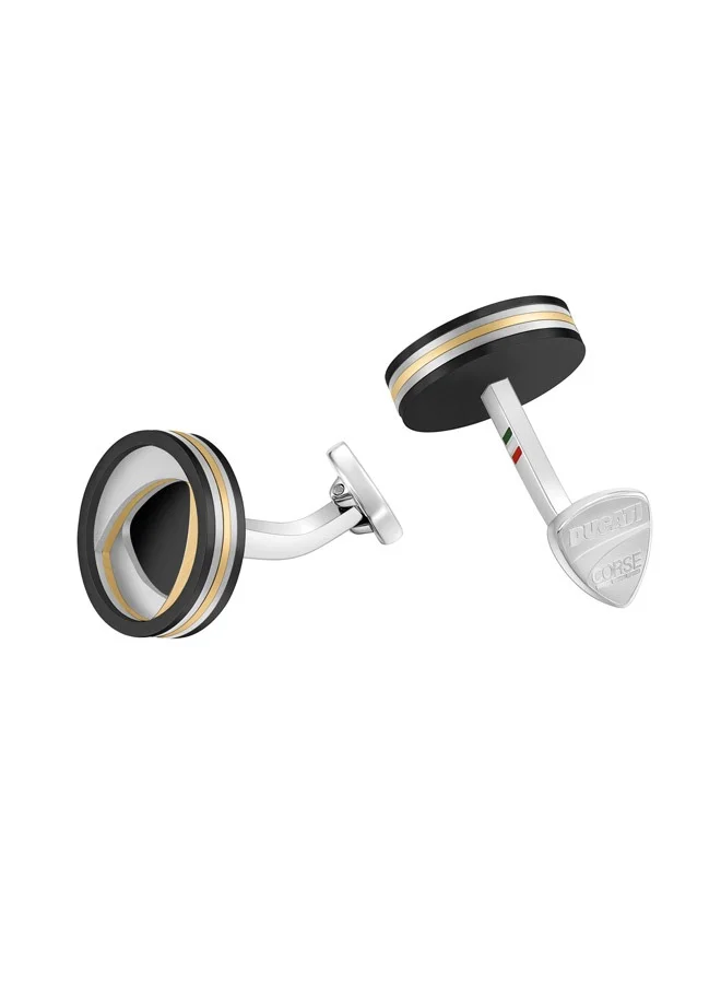 دوكاتي كورس Valore Gold and Grey Luxury Cufflinks For Men