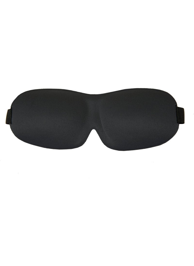 Travelon Travelon 12768 Travel Sleep Mask with Domed Eye Cup Black 